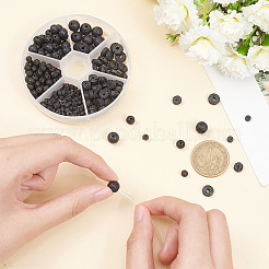 240Pcs 6 Styles Natural Lava Rock Beads&nbsp;G-OC0004-52