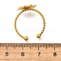 304 Stainless Steel Open Cuff Rings&nbsp;RJEW-M072-18G