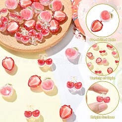 30Pcs 3 Styles Transparent Acrylic Beads&nbsp;MACR-CJ0002-41