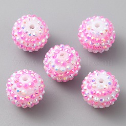 Resin Rhinestone Beads&nbsp;RESI-WH0034-33