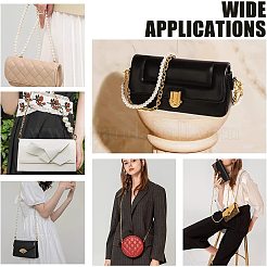 3Pcs 3 Style Acrylic Imitation Pearl Beads & ABS Plastic & Iron Curb Link Bag Strap Chains&nbsp;FIND-WR0002-04