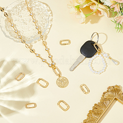 8Pcs 4 Styles Brass Spring Gate Rings&nbsp;KK-OC0001-75