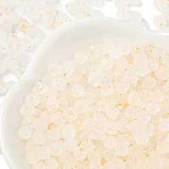 100g Frosted Glass Beads&nbsp;FGLA-PA0001-01A