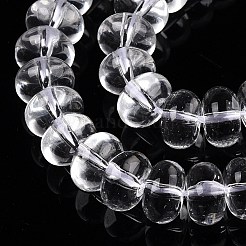 Transparent Glass Beads Strands&nbsp;GLAA-N001-63B