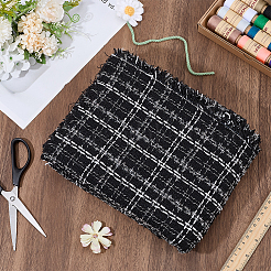 Tartan Chemical Fiber Fabric&nbsp;DIY-WH0591-521B