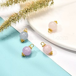 Natural Aquamarine & Rose Quartz & Amethyst Pendants&nbsp;PALLOY-JF00894