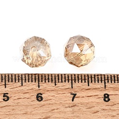 Electroplate Transparent Round Glass Beads&nbsp;GL-CBA6A73-PL01