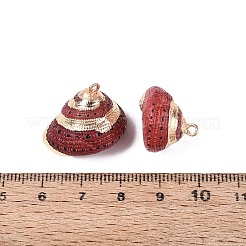 Electroplate Natural Sea Shell Pendants&nbsp;BSHE-Q020-01