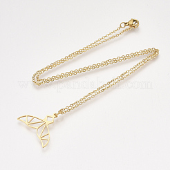 201 Stainless Steel Pendant Necklaces&nbsp;NJEW-T009-JN075-2-45