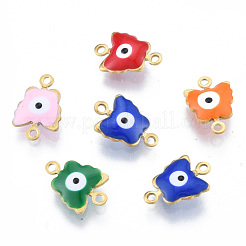 304 Stainless Steel Enamel Connector Charms&nbsp;STAS-N092-173