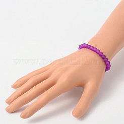 Stretchy Frosted Glass Beads Kids Bracelets for Children's Day&nbsp;BJEW-JB01768