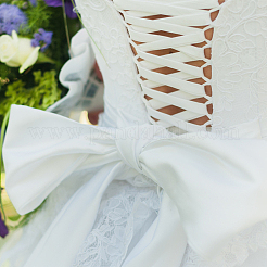Satin Ribbon&nbsp;SRIB-WH0007-10A