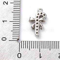 Christmas Series Brass Micro Pave Cubic Zirconia Pendants&nbsp;KK-Q010-01P-02
