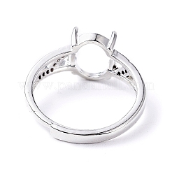 Adjustable Brass Finger Ring Components&nbsp;KK-L193-01P