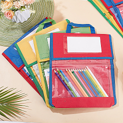 8Pcs 4 Colors Polyester Hand-held Book Bags&nbsp;DJEW-WA0001-09