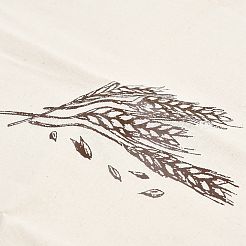 Cotton Cloth Wheat Print Pouches&nbsp;ABAG-A012-01C