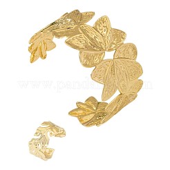 Flower Alloy Cuff Bangle & Cuff Rings Sets&nbsp;FS-WGC74E4-01
