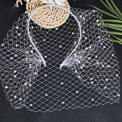 1Pc Mesh Veil Cloth Hair Bands&nbsp;OHAR-CP0001-32