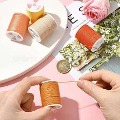 5 Rolls 5 Colors Round Waxed Polyester Cord&nbsp;YC-FS0001-02B