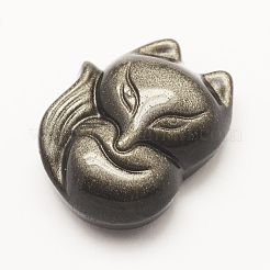 Natural Golden Sheen Obsidian Pendants&nbsp;G-G660-12