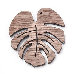 Undyed Wooden Pendants&nbsp;X-WOOD-S040-80