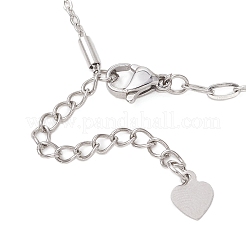 304 Stainless Steel Column Link Paperclip Chain Bracelet Making&nbsp;AJEW-JB01518
