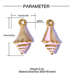 304 Stainless Steel Pendants&nbsp;STAS-OY015-15G