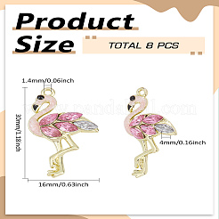 8Pcs Alloy Enamel Pendants&nbsp;FIND-LP0004-11