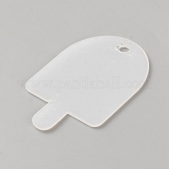 10Pcs Transparent Acrylic Blank Pendants&nbsp;DIY-CJC0006-37