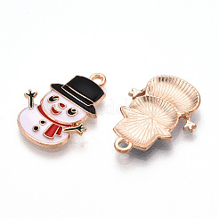 Christmas Theme Alloy Enamel Pendants&nbsp;ENAM-N056-403F