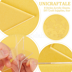 8Pcs 8 Styles Acrylic Sheets&nbsp;DIY-WH0622-148B