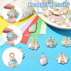 20Pcs 10 Styles Marine Theme Alloy Enamel Pendants&nbsp;FIND-CJ0002-93