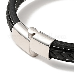 304 Stainless Steel Knot Link Bracelet with Magnetic Clasp&nbsp;BJEW-C021-26P
