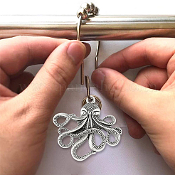 12Pcs Iron Shower Curtain Rings for Bathroom&nbsp;AJEW-FH0003-37AS