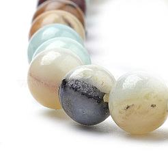 Natural Flower Amazonite Beads Strands&nbsp;LS-G-S259-13-12mm