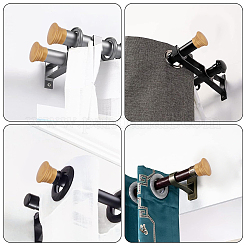 Plastic Curtain Rod Heads&nbsp;FIND-WH0021-26A