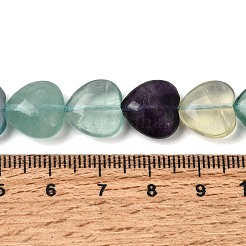 Natural Green Purple Yellow Fluorite Beads Strands&nbsp;G-NH0048-A01-01A