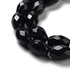 Natural Black Onyx(Dyed & Heated) Beads Strands&nbsp;G-P520-C06-01
