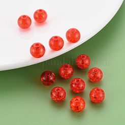Transparent Crackle Acrylic Beads&nbsp;MACR-S373-66C-N08