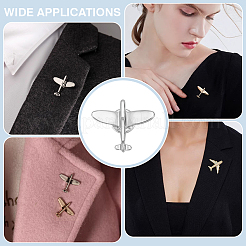 12Pcs Airplane Zinc Alloy Lapel Pin Backs&nbsp;JEWB-PH0001-36