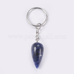 Natural Sodalite Keychain&nbsp;KEYC-P041-B012
