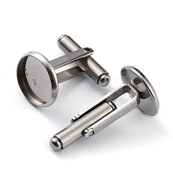 304 Stainless Steel Cuff Buttons&nbsp;STAS-L262-39C-P