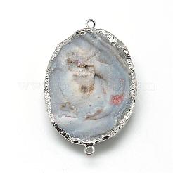 Natural Druzy Agate Links connectors&nbsp;G-Q494-13