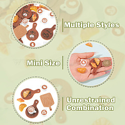 36Pcs 9 Styles Coffe Theme Doll Miniatures Sets&nbsp;DJEW-TA0001-50