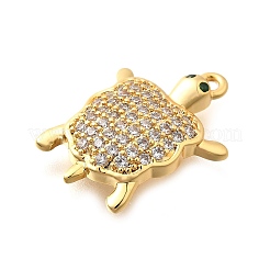 Brass Micro Pave Cubic Zirconia Charms&nbsp;X1-KK-B131-02G-01