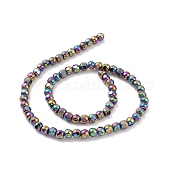 Electroplated Non-magnetic Synthetic Hematite Beads Strands&nbsp;G-G862-02B