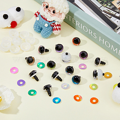 40 Sets 10 Colors Plastic Doll Craft Eyes&nbsp;KY-FH0001-42A