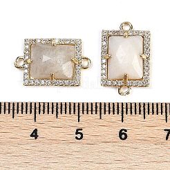 Natural Moonstone Faceted Rectangle Links&nbsp;G-I375-07G-12