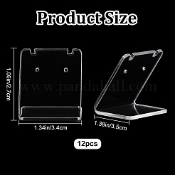 12Pcs Organic Glass Earring Display Stands&nbsp;EDIS-CP0001-05