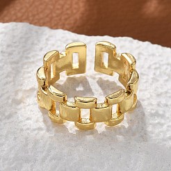 Brass Cuff Rings&nbsp;RJEW-C120-15G